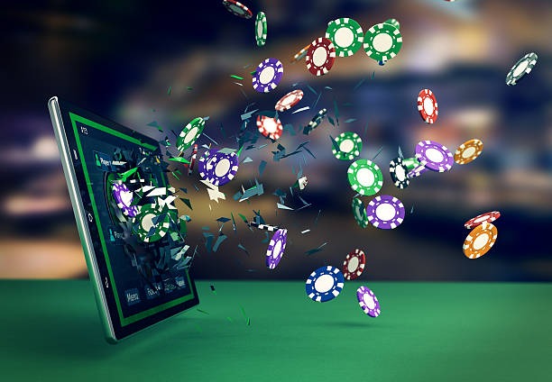 Mobile app interface showing live football and casino games